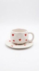 TAZA Y PLATO CERAMICA