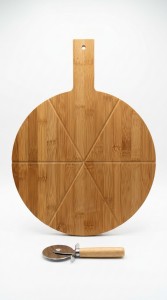 TABLA P/PIZZA BAMBU C/ CORTADOR