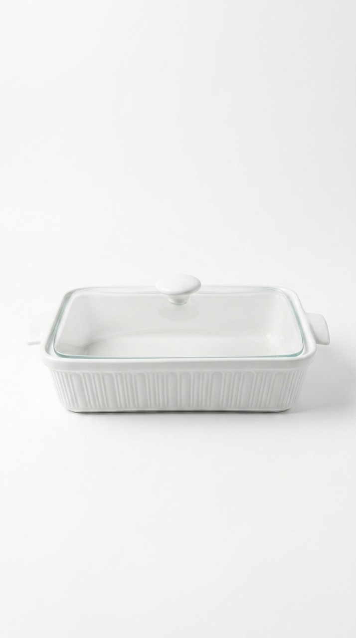 FUENTE CERAMICA TAPA VIDRIO