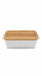 FUENTE CERAMICA TAPA BAMBU