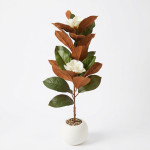 PLANTA MACETA PLASTICO BLANCO 75 cm.