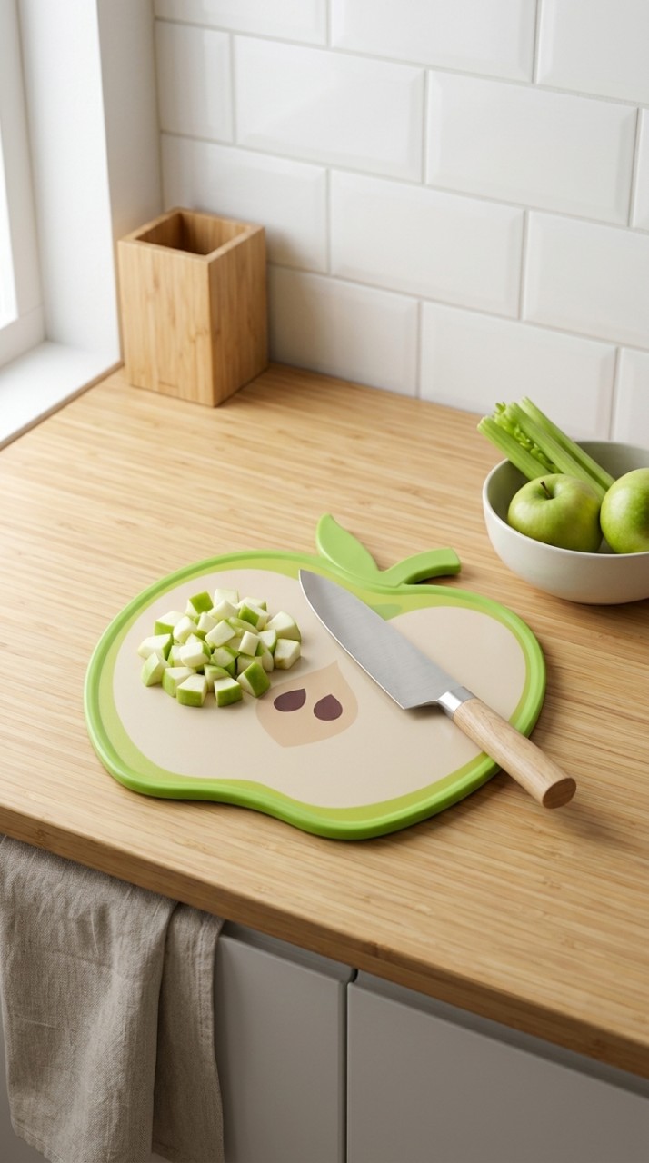 BANDEJA MELAMINA/PLASTICO MANZANA