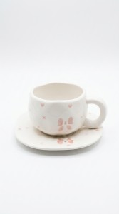TAZA Y PLATO CERAMICA