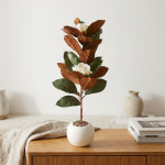 PLANTA MACETA PLASTICO BLANCO 75 cm.