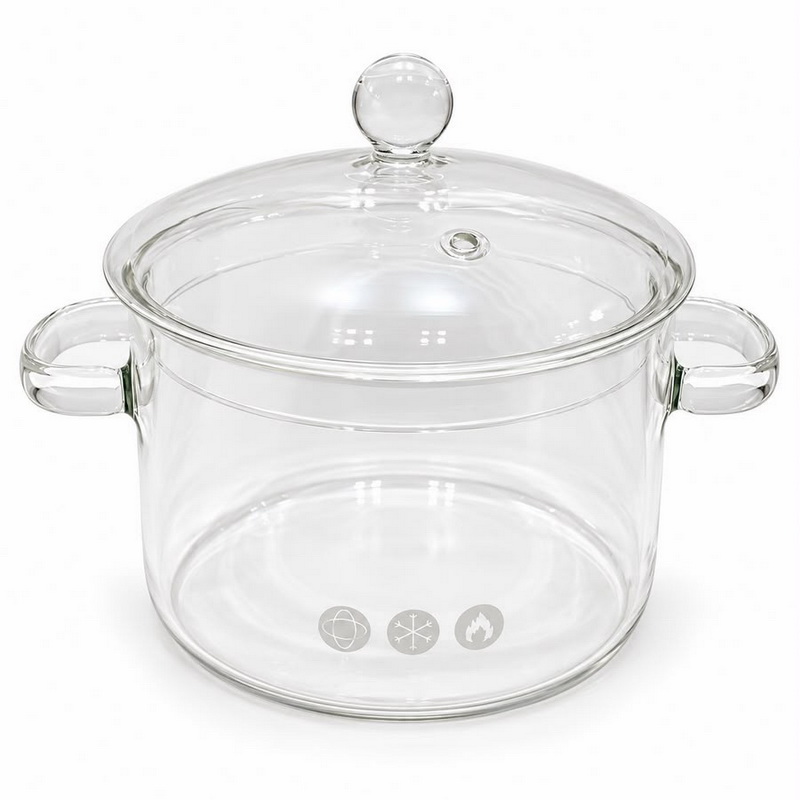 OLLA VIDRIO CON TAPA