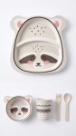 VAJILLA INFANTIL FIBRAS NATURALES BAMBOO X 4