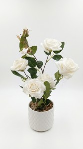 MACETA CERAMICA PLANTA ROSA 50 cm.