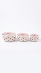 BOWL CERAMICA TAPA PLASTICO X 3