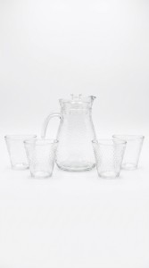 VASOS Y JARRA X 5 PCS.