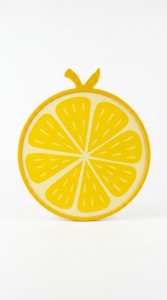 BANDEJA MELAMINA/PLASTICO LIMON