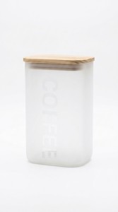 FRASCO VIDRIO TAPA BAMBU