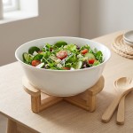 BOWL CERAMICA BASE BAMBU 20 cm.