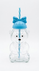 VASO VIDRIO OSO CON SORBETE 500 ml.