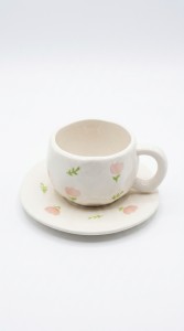 TAZA Y PLATO CERAMICA