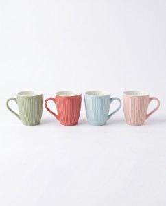 TAZA CERAMICA X 4 PCS. COLOR