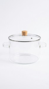 OLLA VIDRIO CON TAPA 3200 ml.