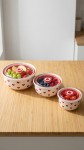 BOWL CERAMICA TAPA PLASTICO X 3