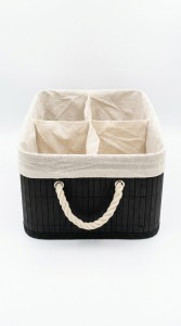 ORGANIZADOR BAMBU PLEGABLE NEGRO