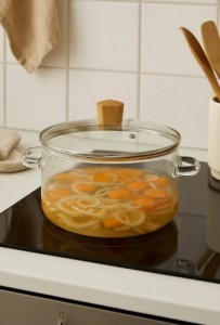 OLLA VIDRIO C/TAPA 2500 ML
