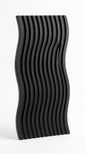 BANDEJA ONDA RECTANGULAR BLACK