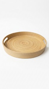 BANDEJA BAMBU C/MANIJA 30cm.