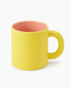 TAZA CERAMICA COLOR (4 COLORES)