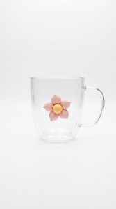 TAZA VIDRIO APLIQUE IMAN 400ML (4 MODELOS)