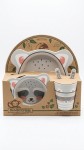 VAJILLA INFANTIL FIBRAS NATURALES BAMBOO X 4