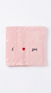TOALLA ROSA CORAZON 400 gs.