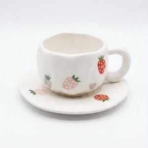 TAZA Y PLATO CERAMICA