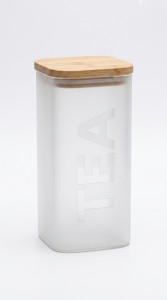 FRASCO VIDRIO TAPA BAMBOO