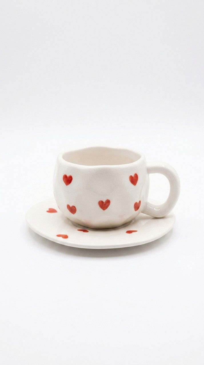 TAZA Y PLATO CERAMICA