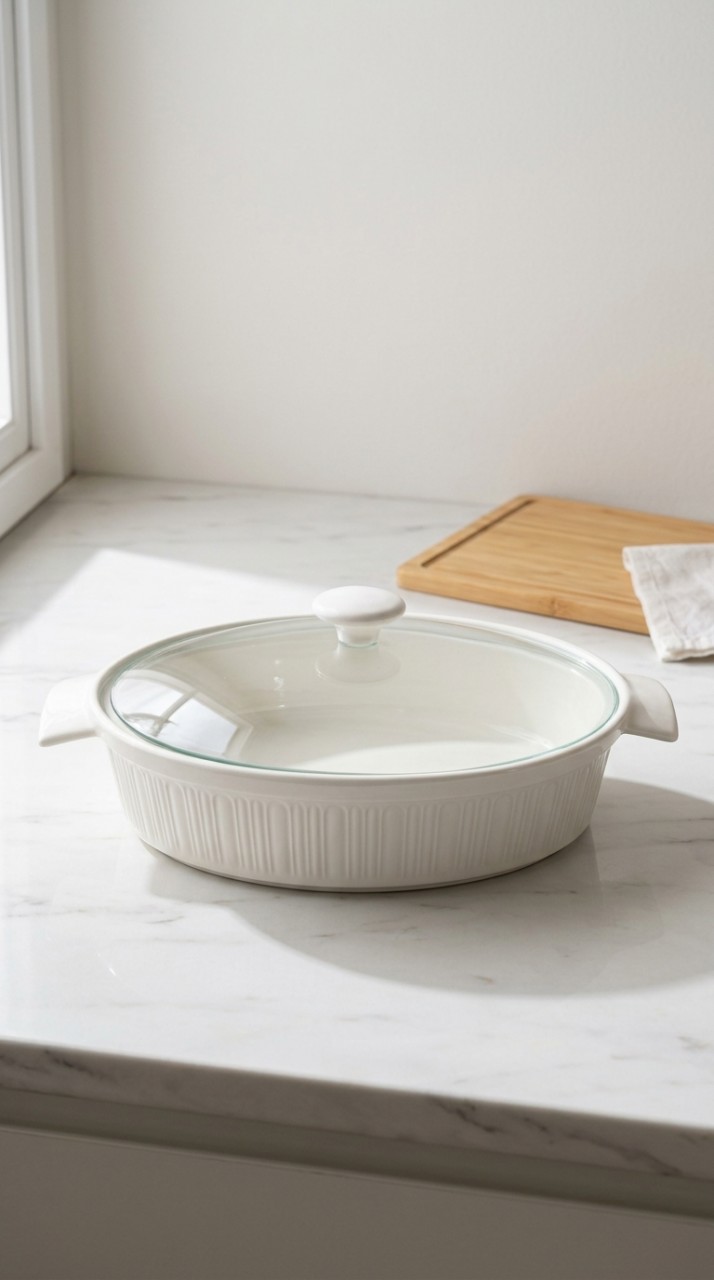FUENTE CERAMICA TAPA VIDRIO