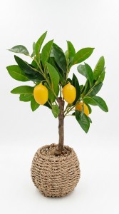 PLANTA MACETA FIBRA LIMON 40 cm.