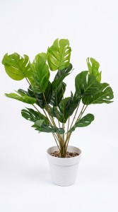 PLANTA MACETA PLASTICO BLANCO 50 cm.