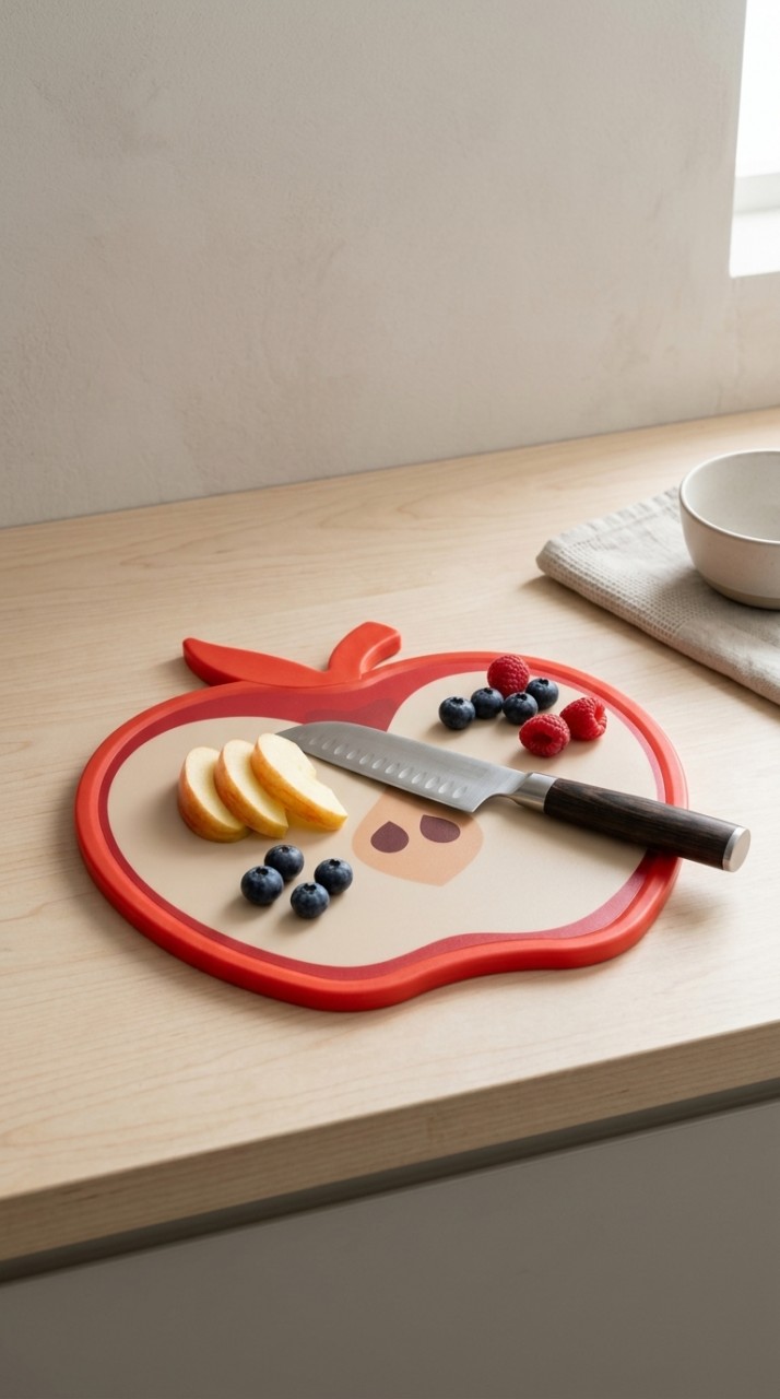 BANDEJA MELAMINA/PLASTICO MANZANA