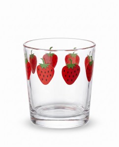 VASO VIDRIO FRUTILLA 300 ml