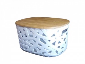 CAJA PLASTICO CALADO T/BAMBU