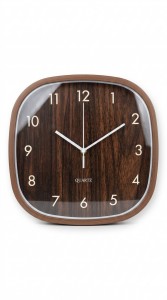 RELOJ PARED PLASTICO MARRON 30 cm.