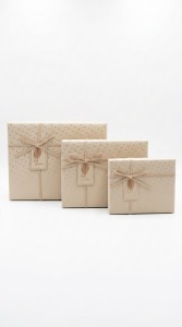 CAJA REGALO X 3 PCS. CON MOÑO