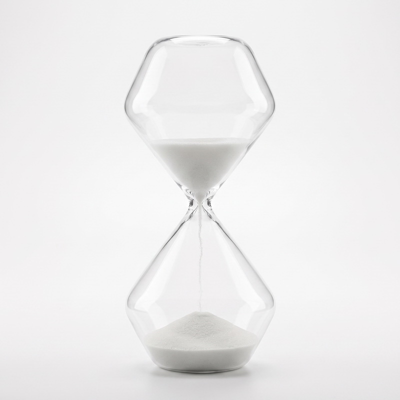 RELOJ ARENA VIDRIO 26 cm.