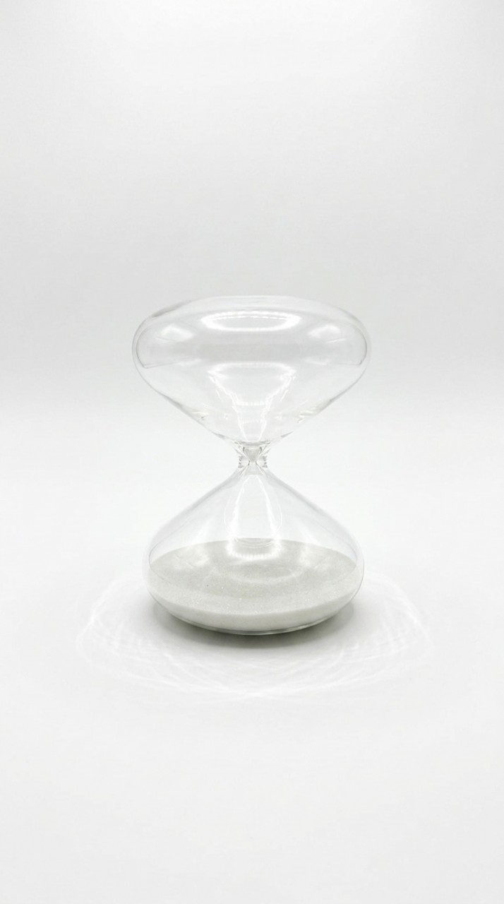 RELOJ ARENA VIDRIO 25 cm.