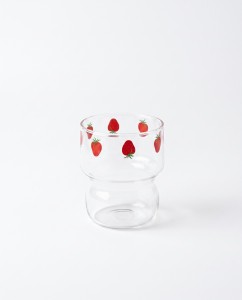 VASO VIDRIO FRUTILLA 300 ml