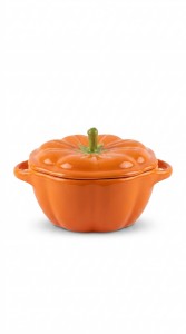 FUENTE CERAMICA CON TAPA CALABAZA