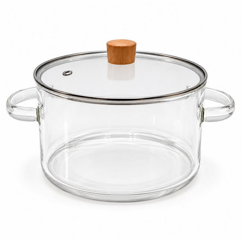 OLLA VIDRIO CON TAPA 1700 ml.