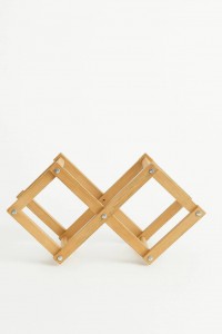 PORTA BOTELLAS BAMBU DOBLE
