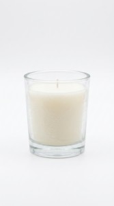 VASO VIDRIO C/VELA