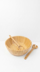 BOWL ENSALADERA C/UTENSILLOS BAMBU