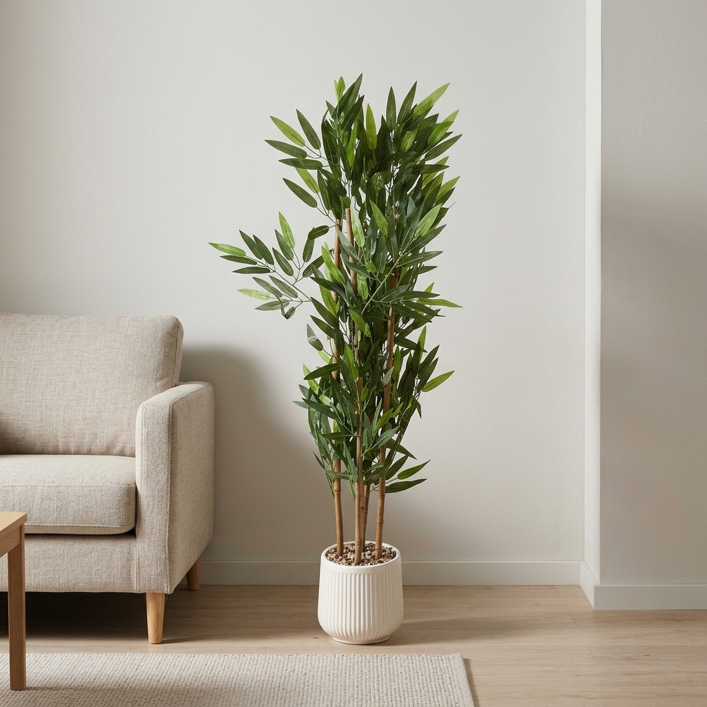 PLANTA MACETA PLASTICO BLANCO 1.10 mts.
