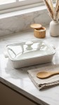 FUENTE CERAMICA TAPA VIDRIO